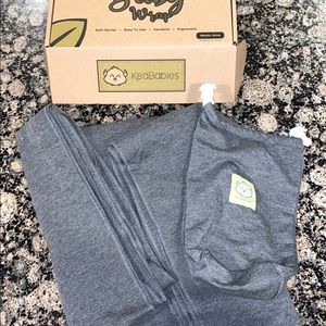KeaBabies wrap carrier in mystic grey